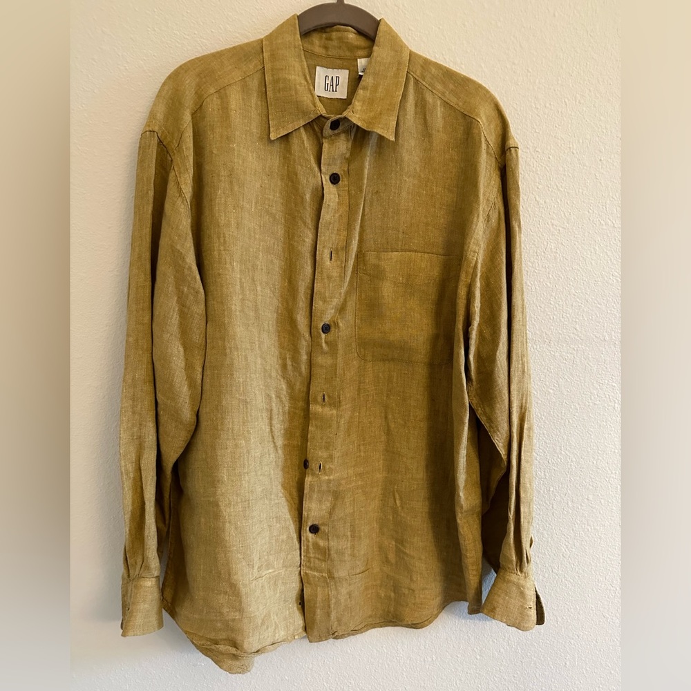 Vintage Gap Linen Button down Shirt